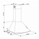 Витяжка кухонна Eleyus Bora 1200 LED SMD 90 WH