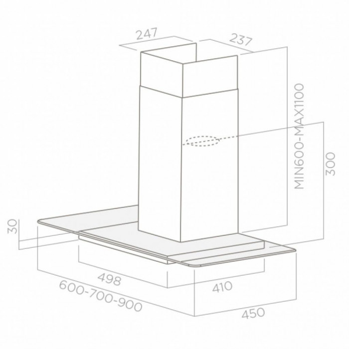 Витяжка кухонна Elica FLAT GLASS PLUS IX/A/60