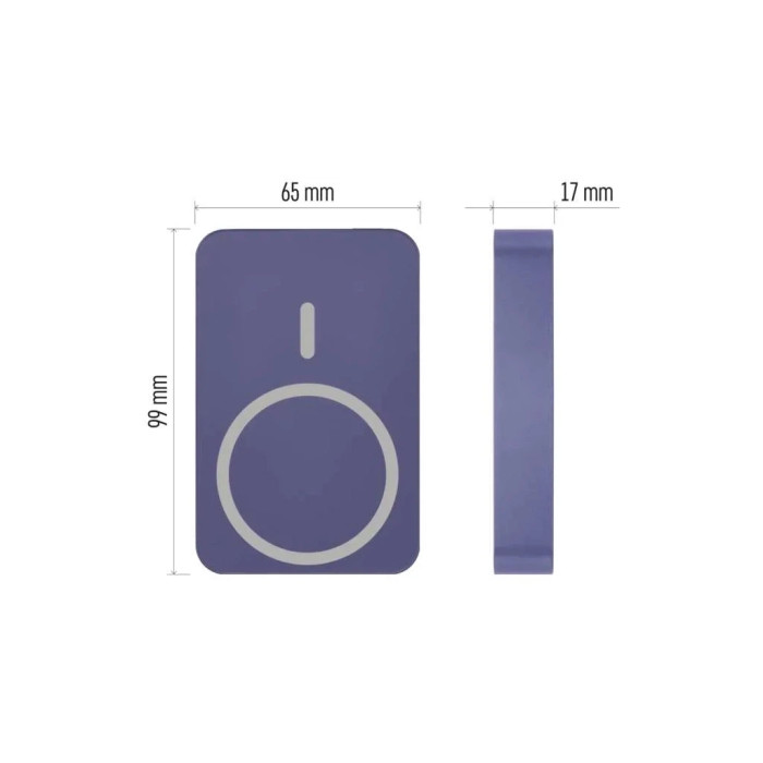 Батарея універсальна EMOS 10000mAh WI1046, 20W, Wireless, blue (B0551BL)