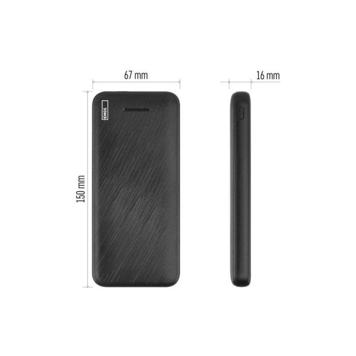 Батарея універсальна EMOS 10000mAh AlphaQ3, 22.5W, black (B0571B)