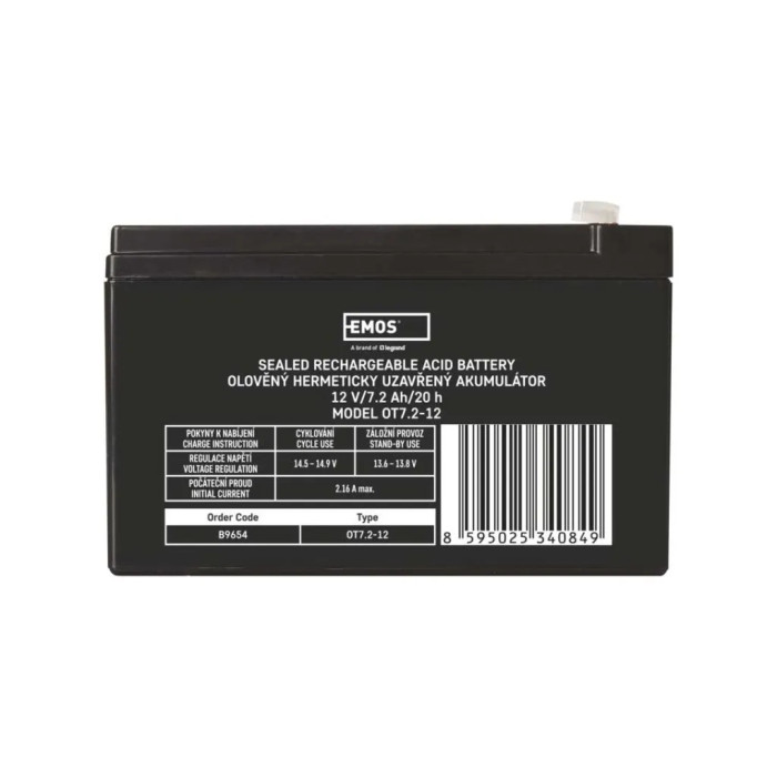 Батарея до ДБЖ EMOS 12V 7.2Ah (B9654)
