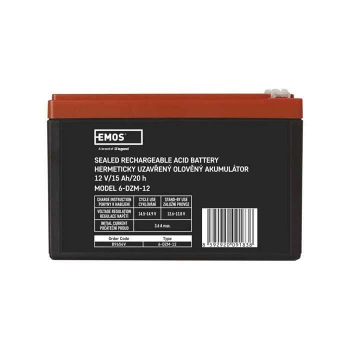 Батарея до ДБЖ EMOS 12V 15Ah (B9656V)