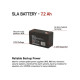 Батарея до ДБЖ EMOS B9674 AGM 12V 7,2Ah fast 6,3mm (B9674)