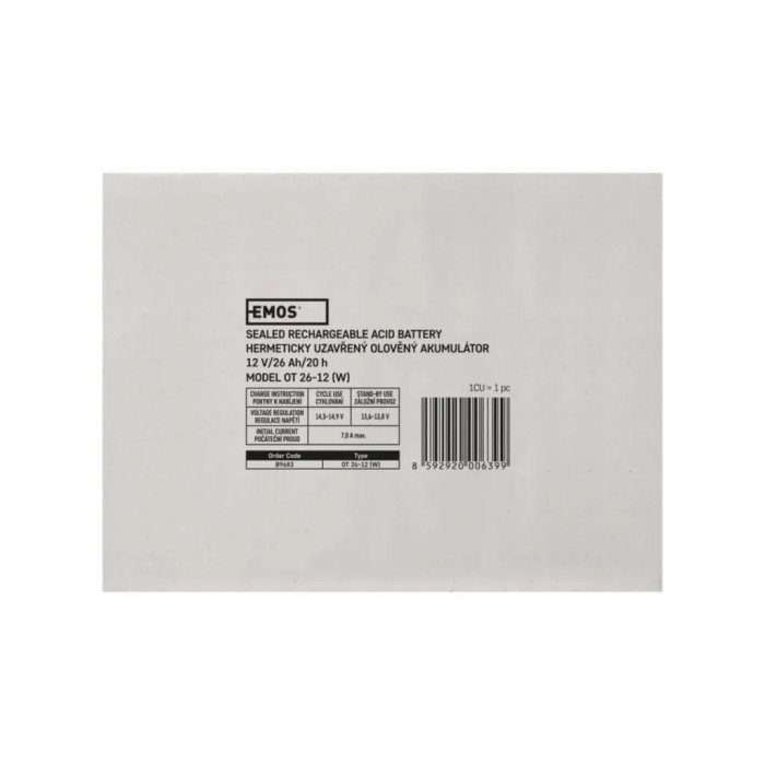 Батарея до ДБЖ EMOS 12V 26Ah (B9683)