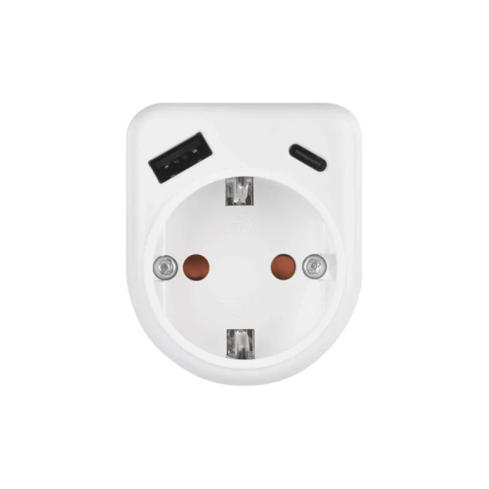 Зарядний пристрій EMOS 1xUSBA + 1xUSBC PD20W (P0075)