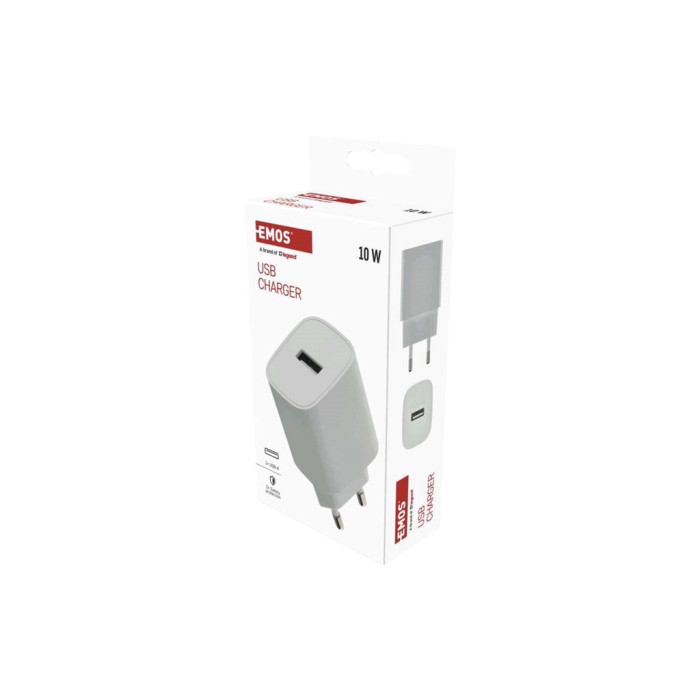 Зарядний пристрій EMOS V01B10 USB-A 10W (V01B10)