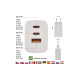 Зарядний пристрій EMOS V05G65 1xUSB-A + 2xUSB-C PD65W GaN (V05G65)