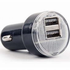 Зарядний пристрій EnerGenie USB 2.1A black (EG-U2C2A-CAR-02)