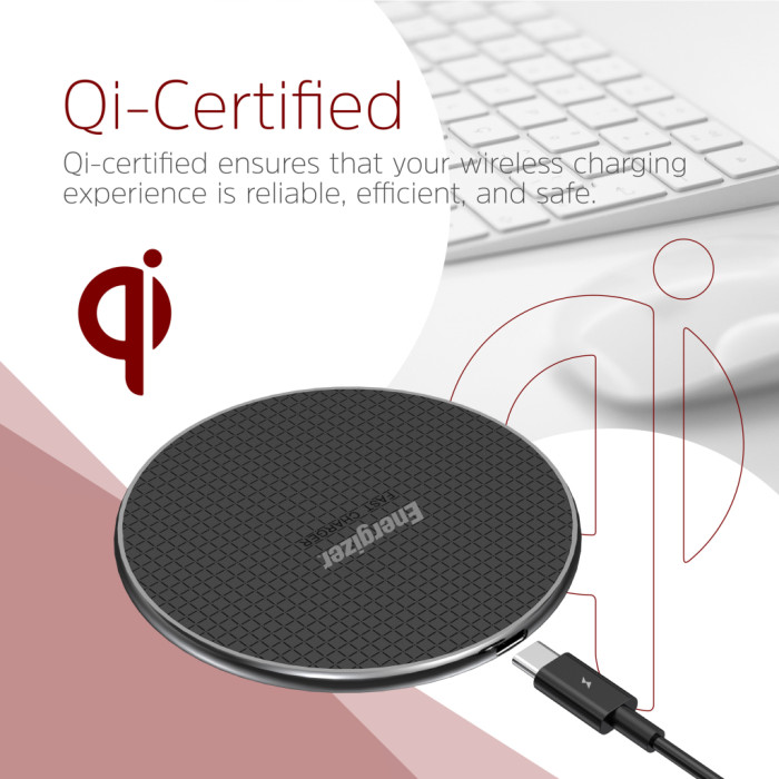 Зарядний пристрій Energizer Qi 15W wireless WCP107 black (WCP107)