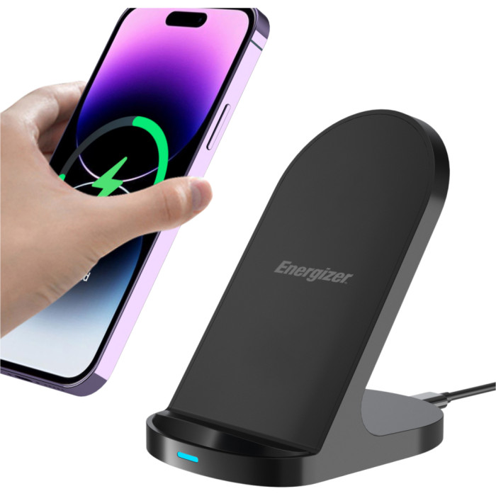 Зарядний пристрій Energizer Qi 15W wireless WCP108 black (WCP108)