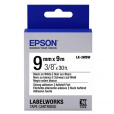 Стрічка для принтера етикеток Epson LK3WBW (C53S653007)