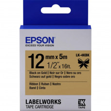 Етикет-стрічка Epson Labelworks LK-4KBK Blk/Gold (C53S654001)