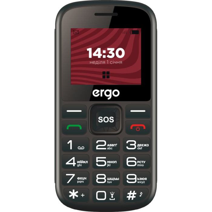 Мобільний телефон Ergo R202 Black