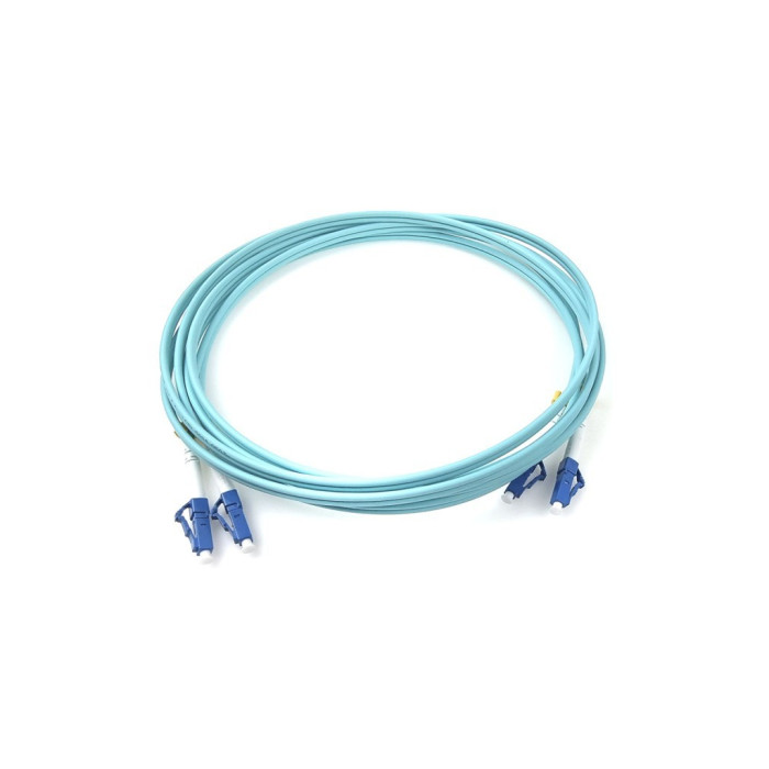 Оптичний патчкорд Eserver LC/UPC-LC/UPC, Multimode (50/125, OM3), LSZH, Duplex, 3m (ES-LC-LC/UPC-3-MM-D)