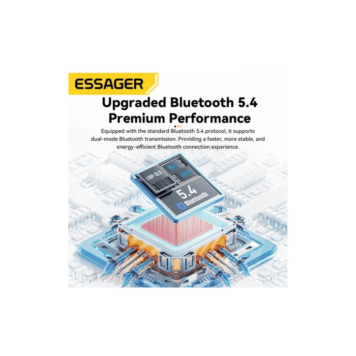 Bluetooth-адаптер Essager Freedom Bluetooth 5.4 Black (EBT54-JH01-P)