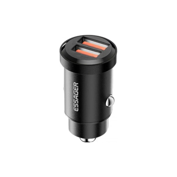 Зарядний пристрій Essager 2xUSB 30W black (ECC2A-TL01)