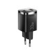 Зарядний пристрій 1xUSB-C + 1xUSB 33W GaN black Essager (ECT33W-GMB01-Z)