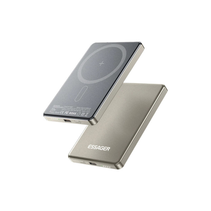 Батарея універсальна Essager 5000mAh Cross-border magnetic 20W PD QC/3.0 (EDY5K-YJ0A-Z)