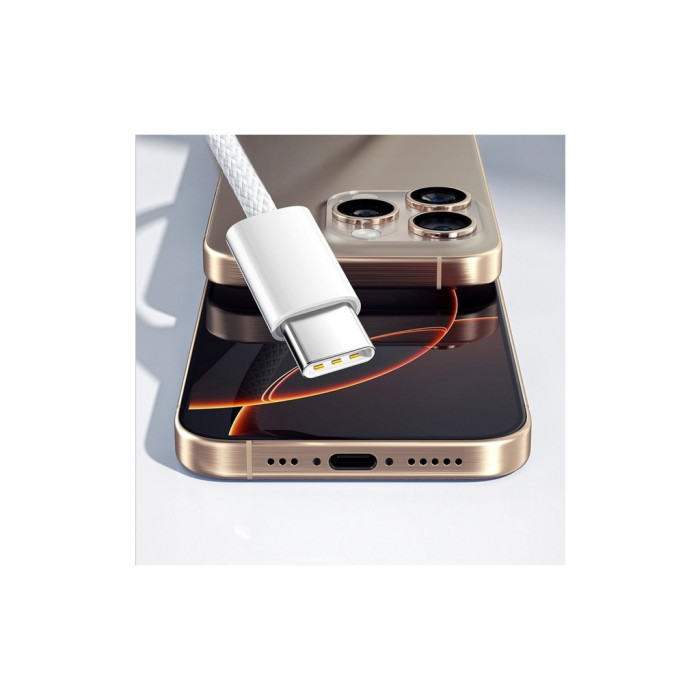 Зарядний пристрій Essager USB-C PD20W + cable USB-C to USB-C white (EFJB02-JSTT2-T)