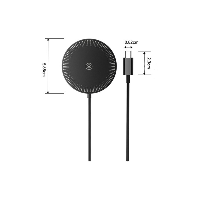 Зарядний пристрій Essager 2-in-1 wireless charger 15W black (EWXCX-CF01-Z)