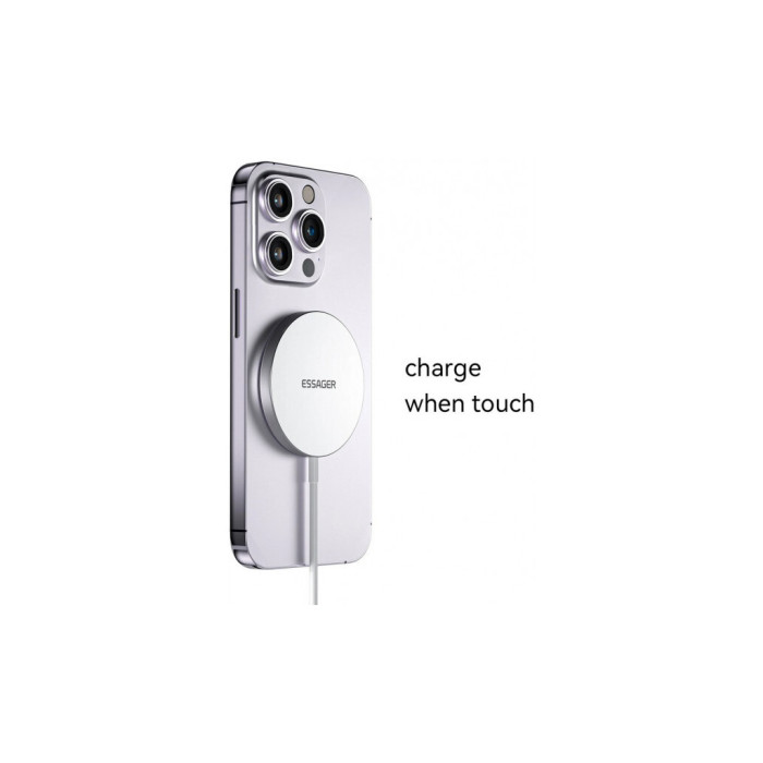 Зарядний пристрій Essager 2-in-1 wireless charger 15W magnetic for phone and earphones (EWXCX-YT02-Z)