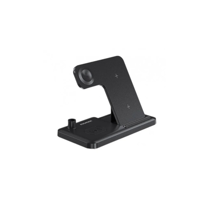Зарядний пристрій Essager 4-in-1 wireless charger 15W foldable desktop black (EWXZM-JC01-Z)