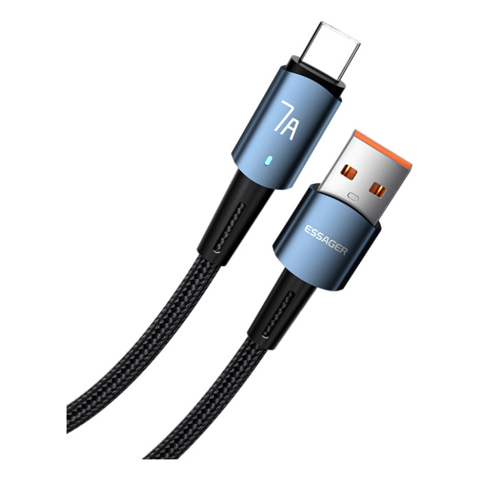 Дата кабель USB 2.0 AM to USB-C 1.0m 7A 100W blue Essager (EXC7A-CG03-P)