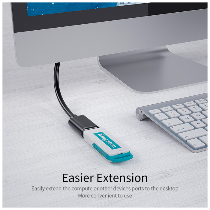 Дата кабель USB 3.0 AM/AF 1.5m Essager (EXCAM-YTA01)