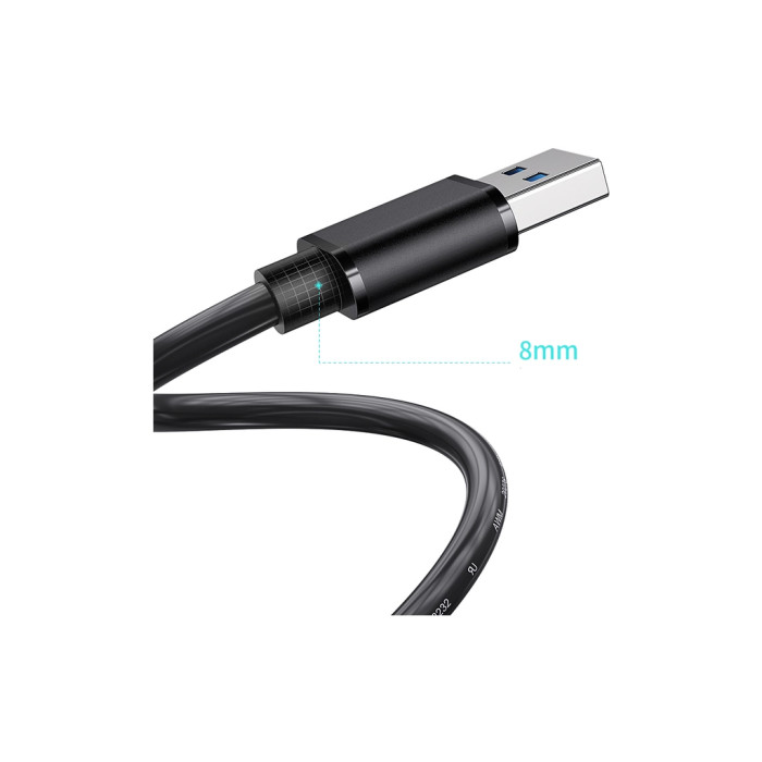 Дата кабель USB 3.0 AM/AF 2.0m Essager (EXCAM-YTC01)
