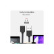 Дата кабель USB 2.0 AM to Micro 5P 1.0m Magnetic black Essager (EXCCXM-ML01)