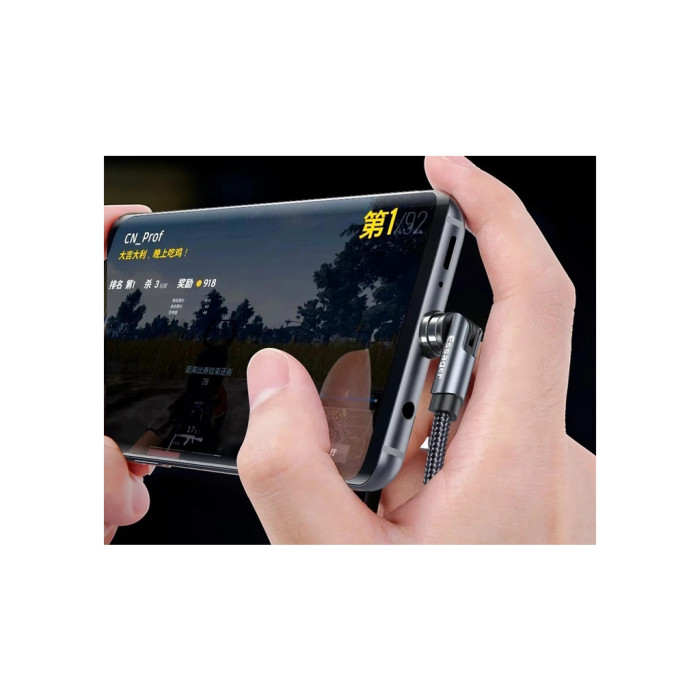 Дата кабель USB 2.0 AM to Micro 5P 1.0m magnetic black Essager (EXCCXM-WC0G)