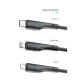 Дата кабель USB 2.0 AM to Lightning 1.0m 2.4A black Essager (EXCL-LS01)