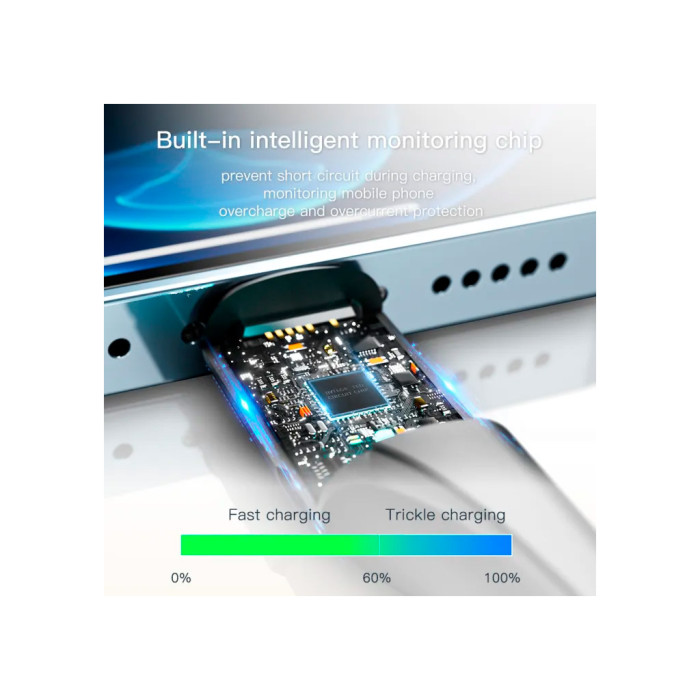Дата кабель USB 2.0 AM to Lightning 1.0m 2.4A black Essager (EXCL-LS01)