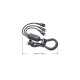Дата кабель USB 2.0 AM to Lightning + Micro 5P + Type-C 1.2m 66W black Essager (EXCMTL-XJ01)