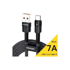 Дата кабель USB 2.0 AM to USB-C 1.0m 7A black Essager (EXCT-XC01)
