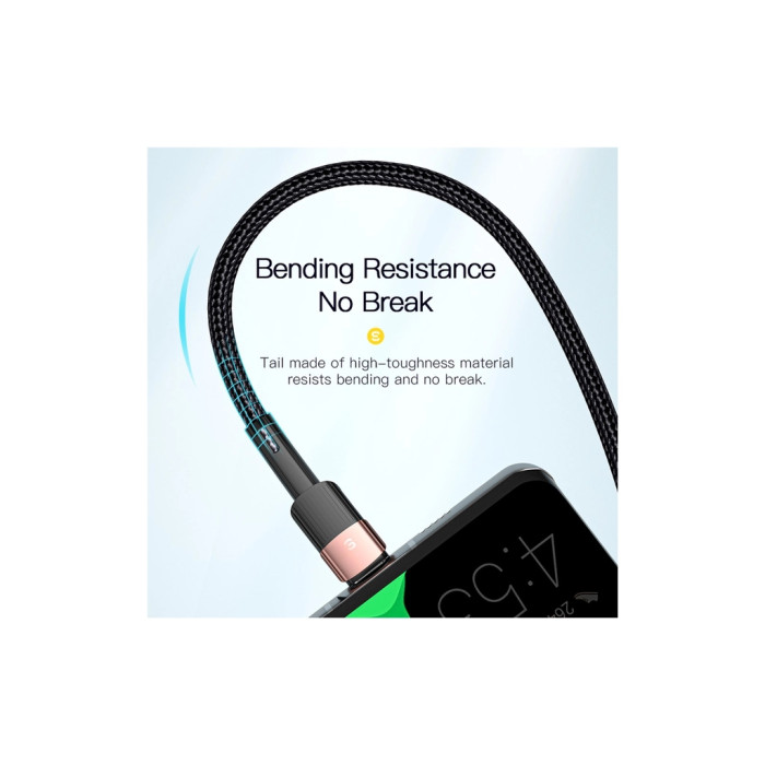 Дата кабель USB 2.0 AM to USB-C 2.0m 7A black Essager (EXCT-XCA01)