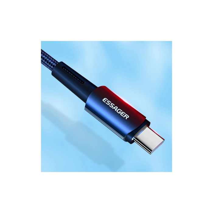 Дата кабель USB-C to Lightning 2.0m 20W black Essager (EXCTL-CGA01)