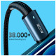 Дата кабель USB-C to Lightning 0.5m 20W black Essager (EXCTL-CGB01)