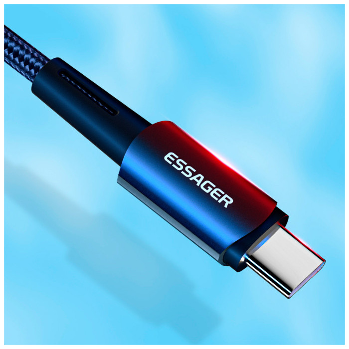 Дата кабель USB-C to Lightning 0.5m 20W black Essager (EXCTL-CGB01)