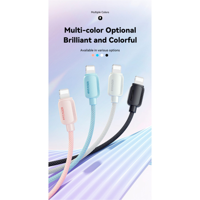 Дата кабель USB-C to Lightning 1.0m 20W blue Essager (EXCTL-WL03-P)