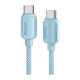 Дата кабель USB-C to USB-C 2.0m 100W blue Essager (EXCTT1-WLA03-P)