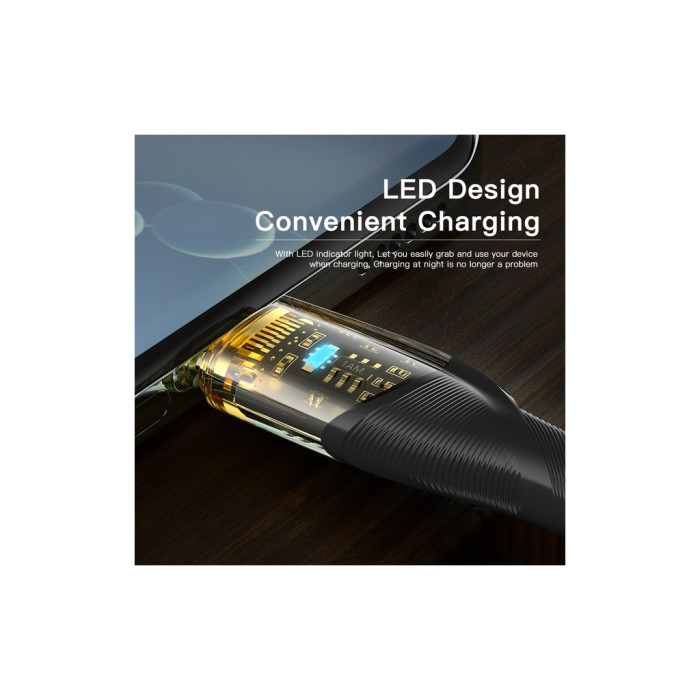 Дата кабель USB-C to USB-C 1.0m 100W black Essager (EXCTT1-XJ01-P)