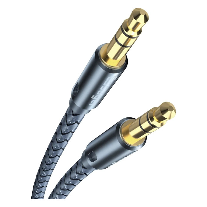 Кабель мультимедійний 3.5mm M to 3.5mm M 0.5m gray Essager (EYP35-DYB0G)