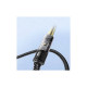 Кабель мультимедійний 3.5mm M to 6.5mm M 1.2m Essager (EYPMM-XL0G-P)