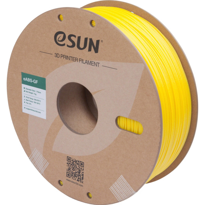 Пластик для 3D-принтера eSUN EABS-GF 1,75mm 1kg YELLOW (EABS-GF-P175Y1)