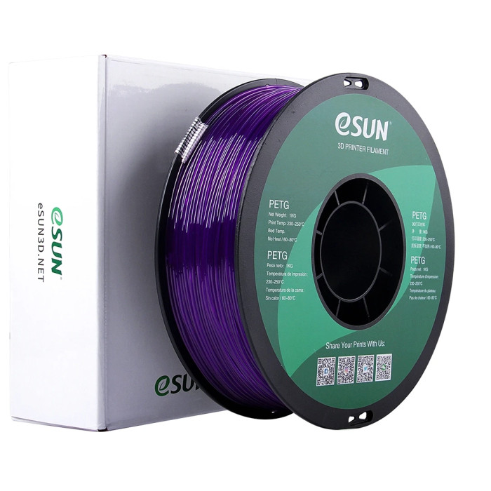 Пластик для 3D-принтера eSUN PETG 1,75mm 1kg SOLID PURPLE (PETG-P175SZ1)