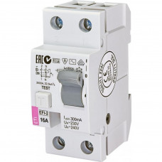 Автоматичний вимикач ETI (УЗО) EFI-2 16/0,3 тип AC (10kA)