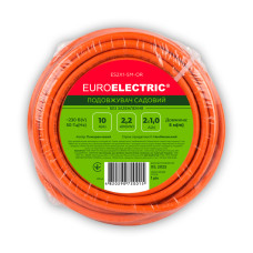 Мережевий подовжувач EUROELECTRIC ПВС 2x1 без заземлення 1 гн. помаранчевий 5м (ES2X1-5M-OR)