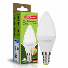 Лампочка Eurolamp LED CL 8W E14 3000K 220V (LED-CL-08143(P))