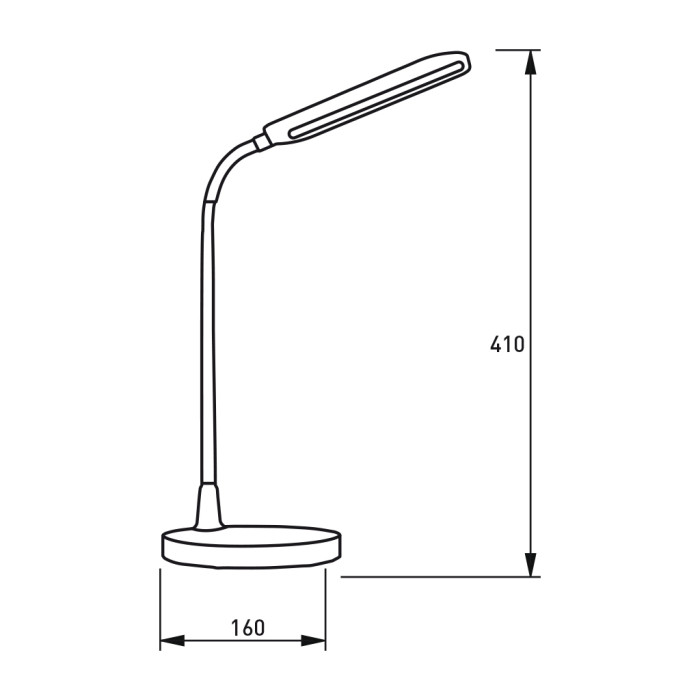 Настільна лампа Eurolamp LED 10W 350lm 4000K 1800mAh (LED-TLB-10W(white))